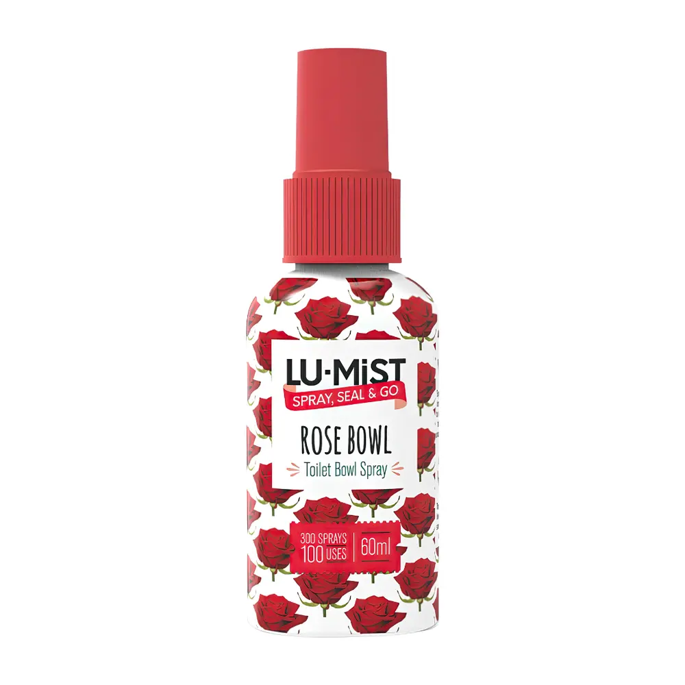 Xịt Thơm Khử Mùi Bồn Cầu Hương Hoa Hồng, Toilet Bowl Spray, Rose Bowl (60ml) - LU-MIST