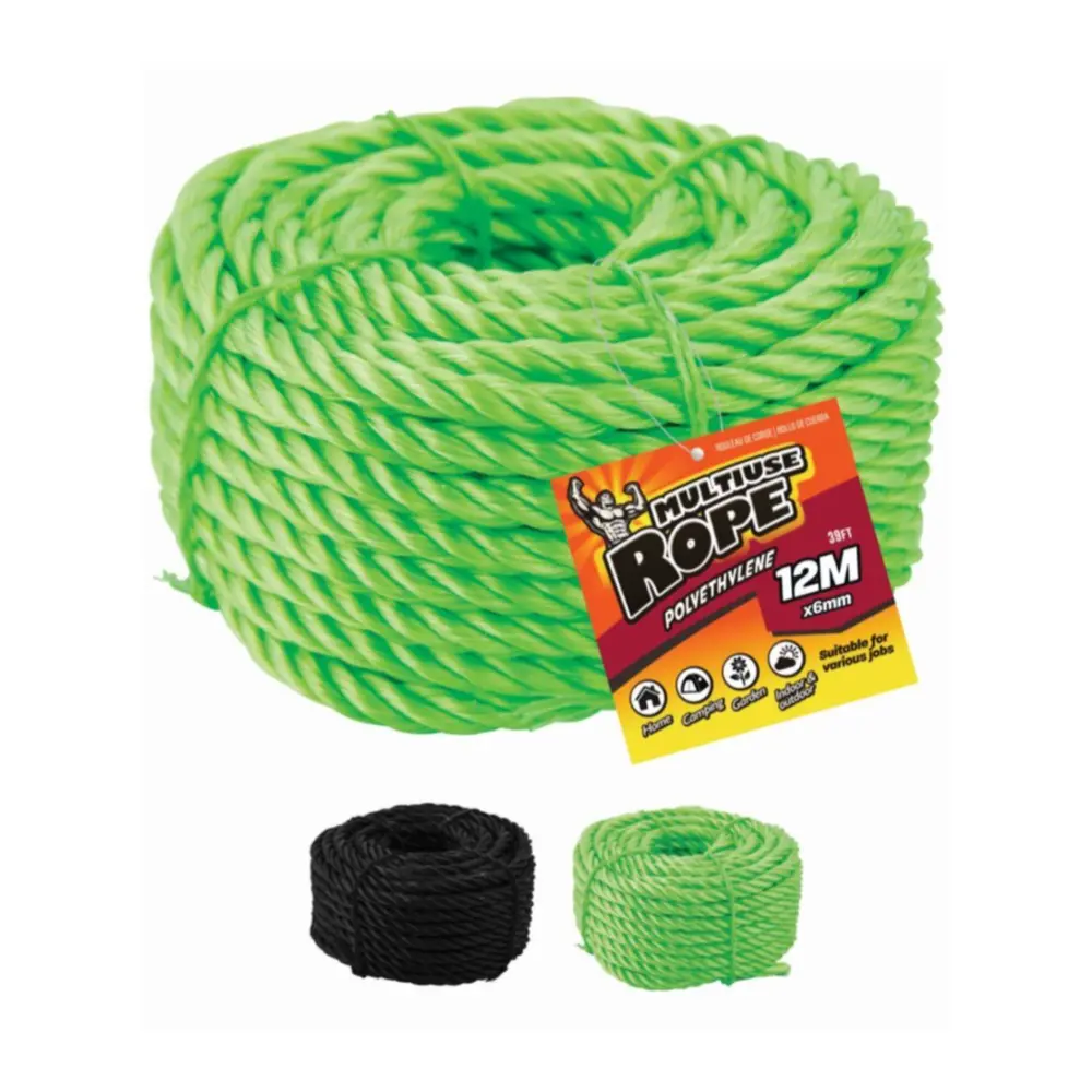 Dây Thừng Nhựa Đa Dụng (Nhiều Màu), Multi-Use Rope Polyethylene (6mm x 12m) - UNCLE BILLS