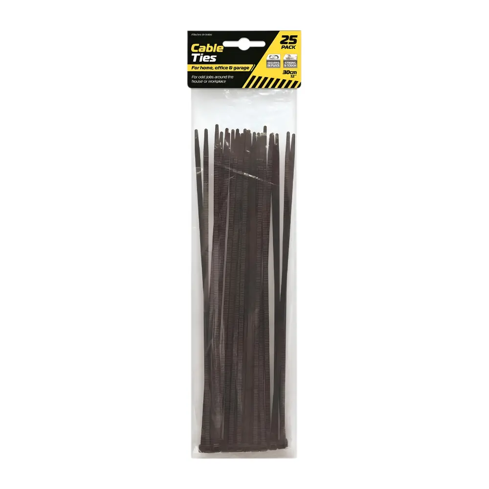 Dây Rút Nhựa, Cable Ties, 25 Sợi (30cm) - UNCLE BILLS
