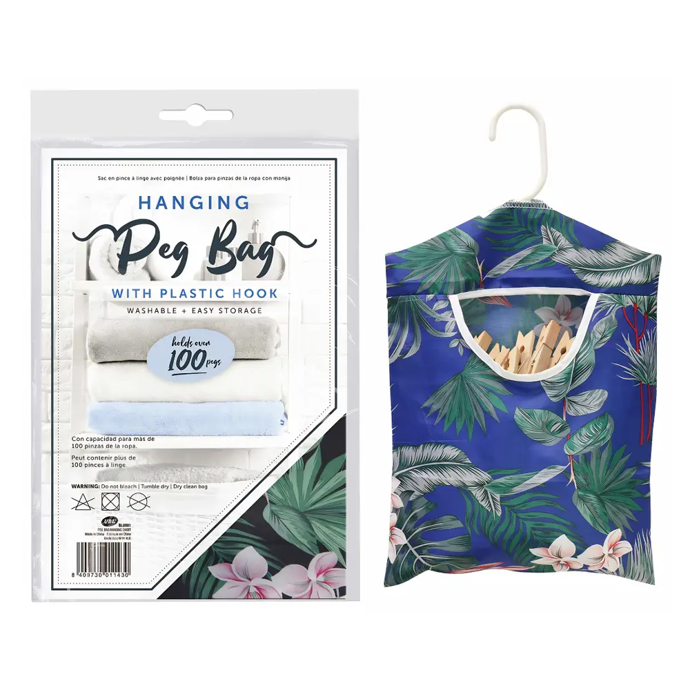 Túi Treo Đựng Đồ Kẹp Phơi Quần Áo (Nhiều Mẫu), Hanging Peg Bag with Plastic Hook - UNCLE BILLS