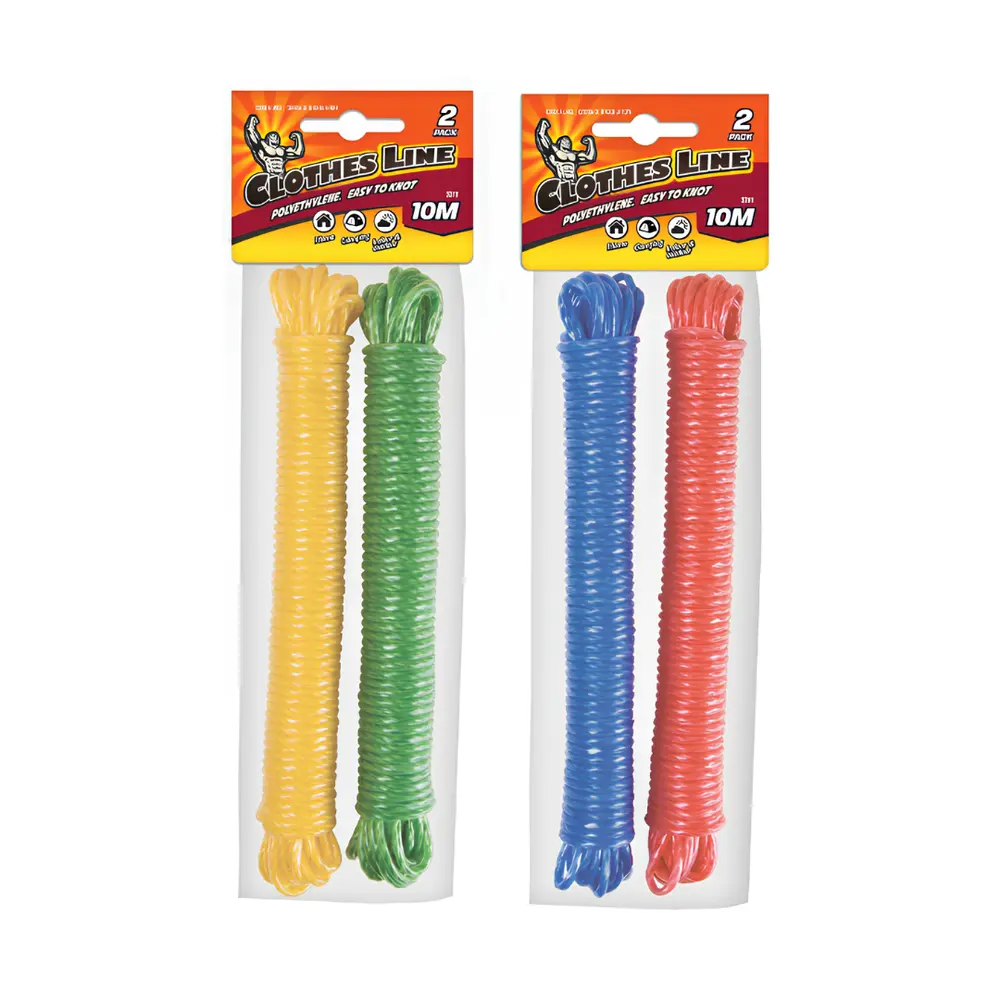Dây Phơi Quần Áo, Polyethylene Clothes Line, 2 Sợi (10m x 4mm) - UNCLE BILLS
