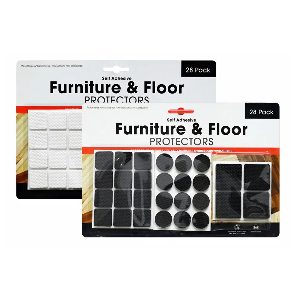 Miếng Dán Bảo Vệ Nền, Sàn Nhà & Nội Thất (Nhiều Màu), Self Adhesive Furniture & Floor Protectors, 28 Miếng - UNCLE BILLS