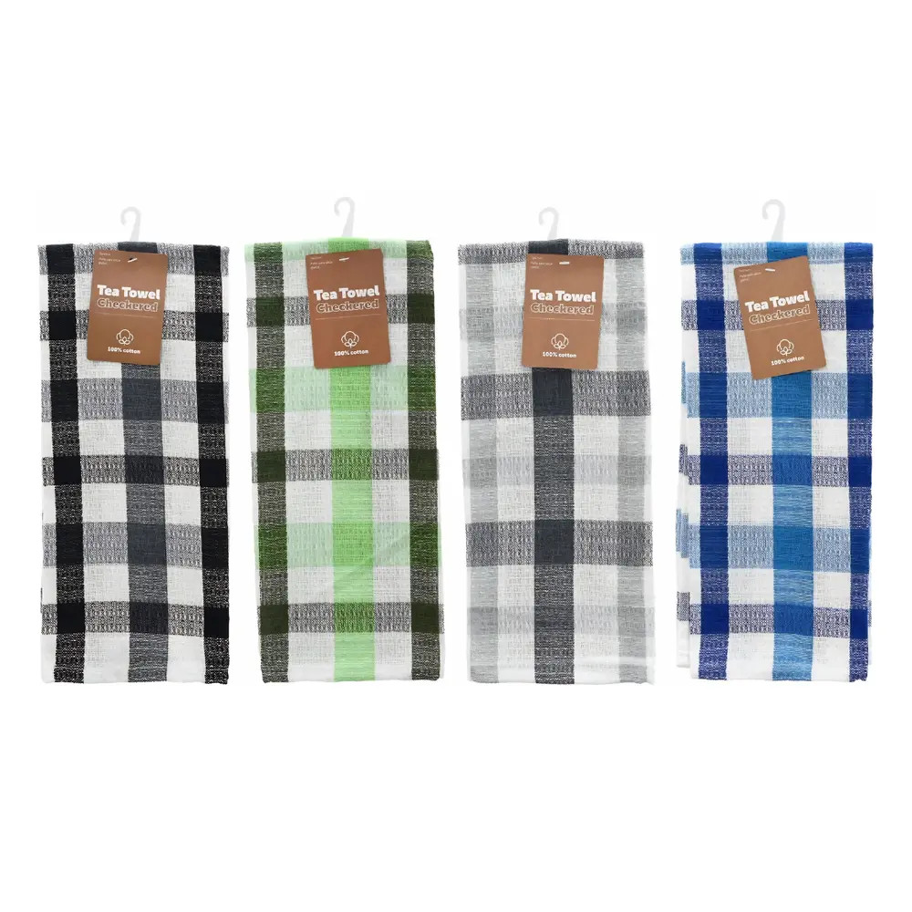 Khăn Lau Chén Sọc Caro (Nhiều Mẫu), Checkered Tea Towel (43 x 68cm) - UNCLE BILLS