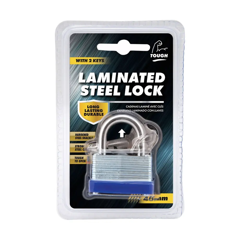 Ổ Khóa Dát Thép Kèm 2 Chìa Khóa, Laminated Steel Lock with 2 Keys (40mm) - UNCLE BILLS