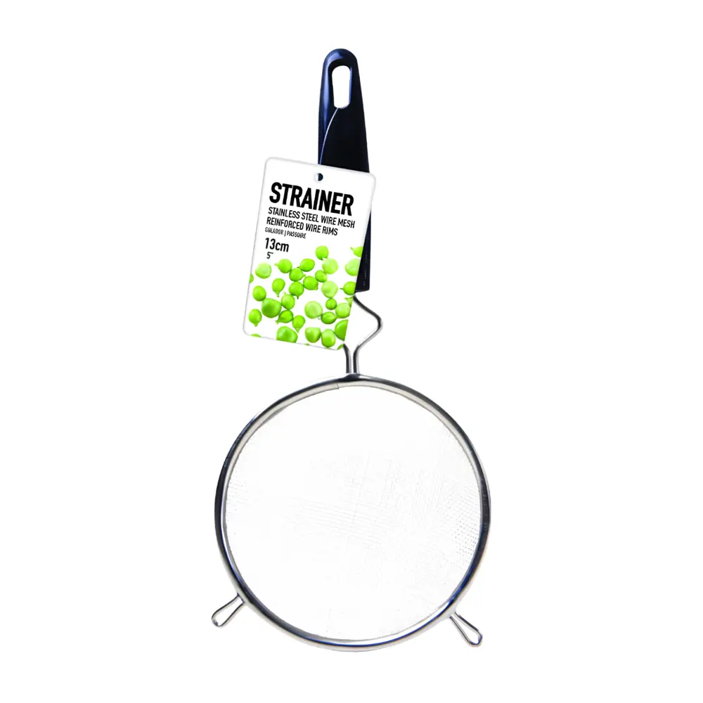 Vá Lược Thức Ăn, Stainless Steel Wire Strainer with Plastic Handle (13cm) - UNCLE BILLS