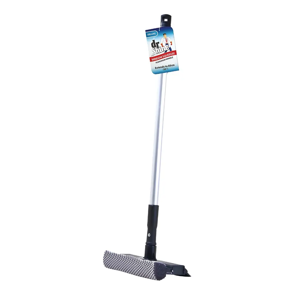 Cây Lau Cửa Sổ Có Thể Kéo Dài, Deluxe Window Squeegee with Extendable Handle (85cm) - DR SHINE