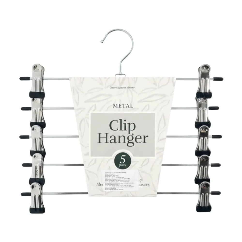 Kẹp Quần Áo Kim Loại, Metal Clip Hanger, 5 Cái - UNCLE BILLS