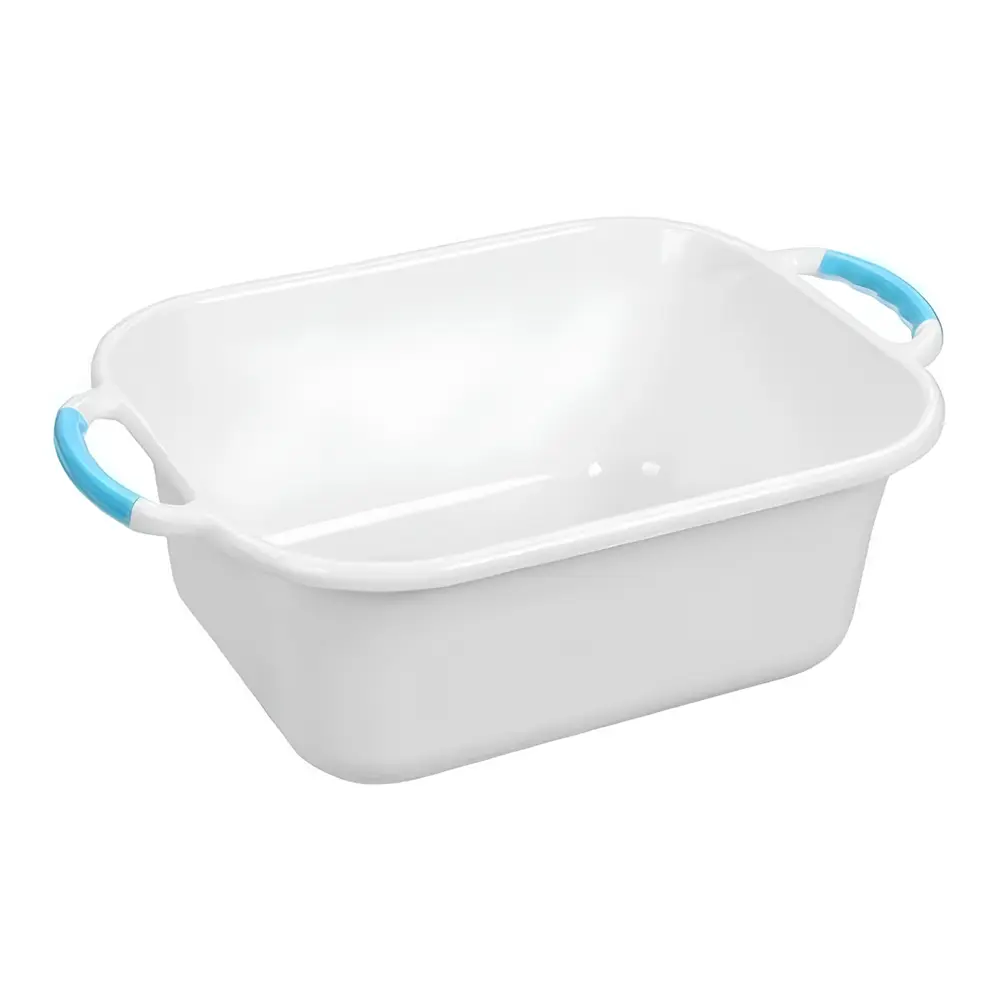 Thau Nhựa Chữ Nhật, Rectangular Wash Basin with Easy Grip Handles, 12L (38 x 31 x 16cm) - UNCLE BILLS