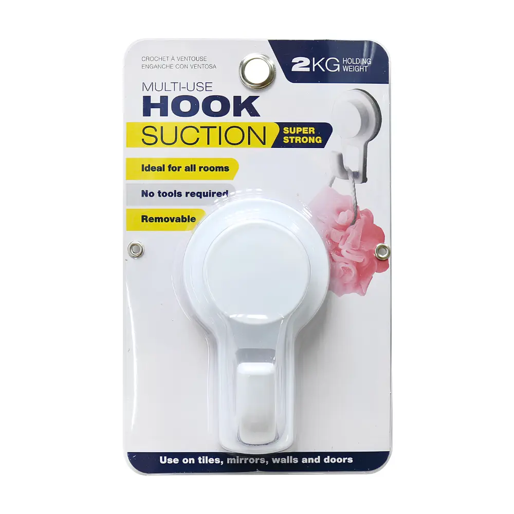Móc Treo Tường Hít Chân Không, Super Strong Multi-Use Suction Hook, Holds 2kg (6 x 4 x 11cm) - UNCLE BILLS