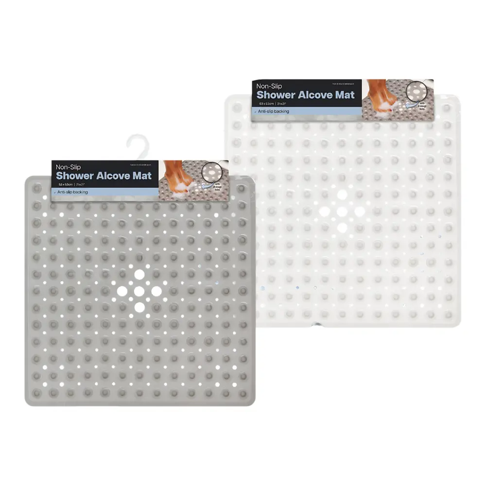 Thảm Góc Tường Nhà Tắm Chống Trượt, Non-Slip Shower Alcove Mat (54 x 54cm) - UNCLE BILLS