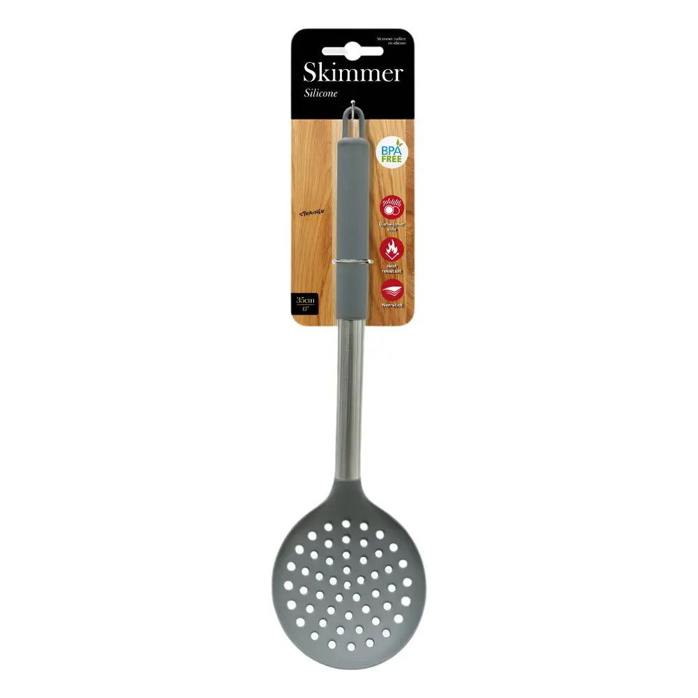 Vá Vớt Bọt, Silicone Kitchen Skimmer, BPA Free (35cm) - UNCLE BILLS