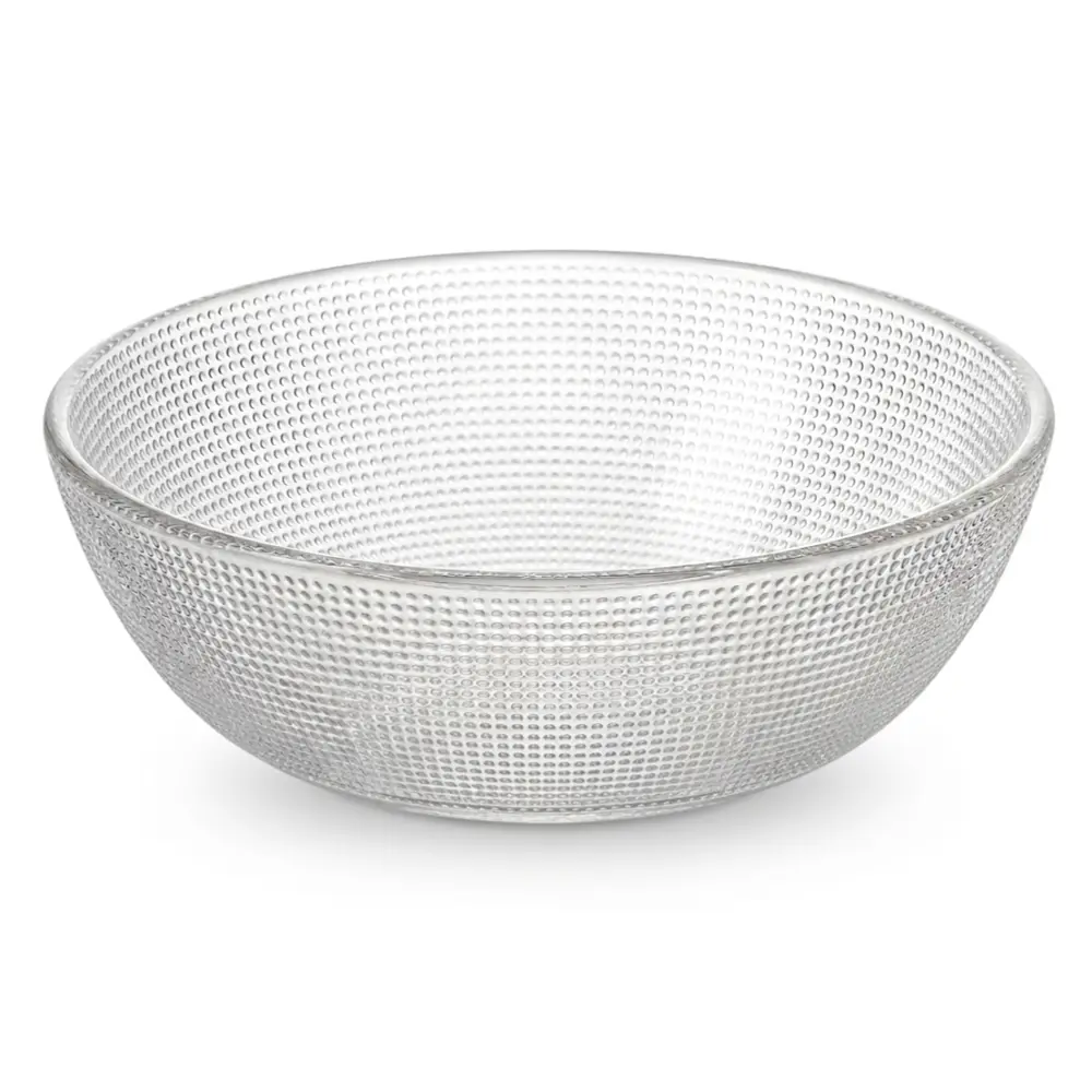 Tô Thủy Tinh Hoa Văn, Pattern Glass Bowl, 1300ml (20cm) - UNCLE BILLS