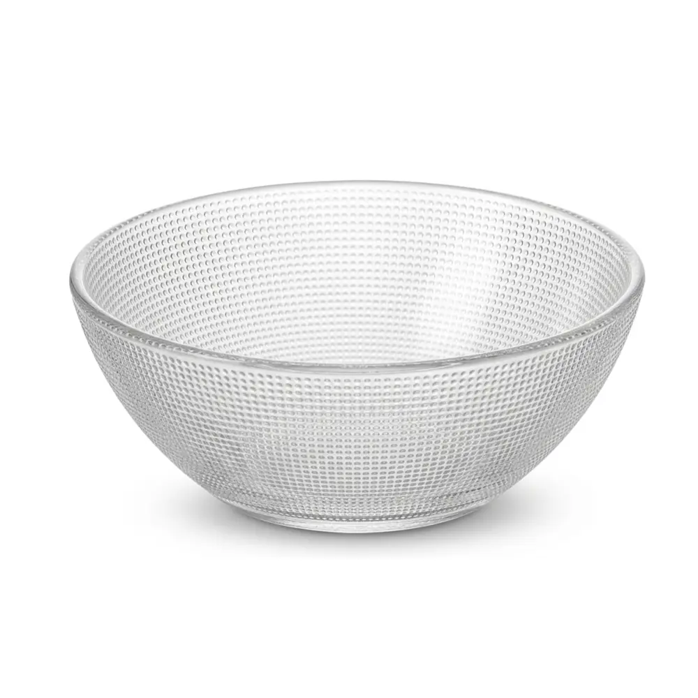 Chén Thủy Tinh Hoa Văn, Pattern Glass Bowl, 340ml (12.5cm) - UNCLE BILLS