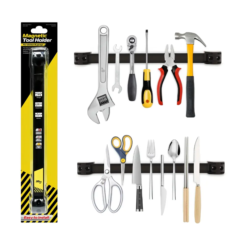 Giá Treo Dụng Cụ Bằng Nam Châm, Magnetic Tool Holder for Kitchen & Garage, Holds 9kg (30cm) - UNCLE BILLS