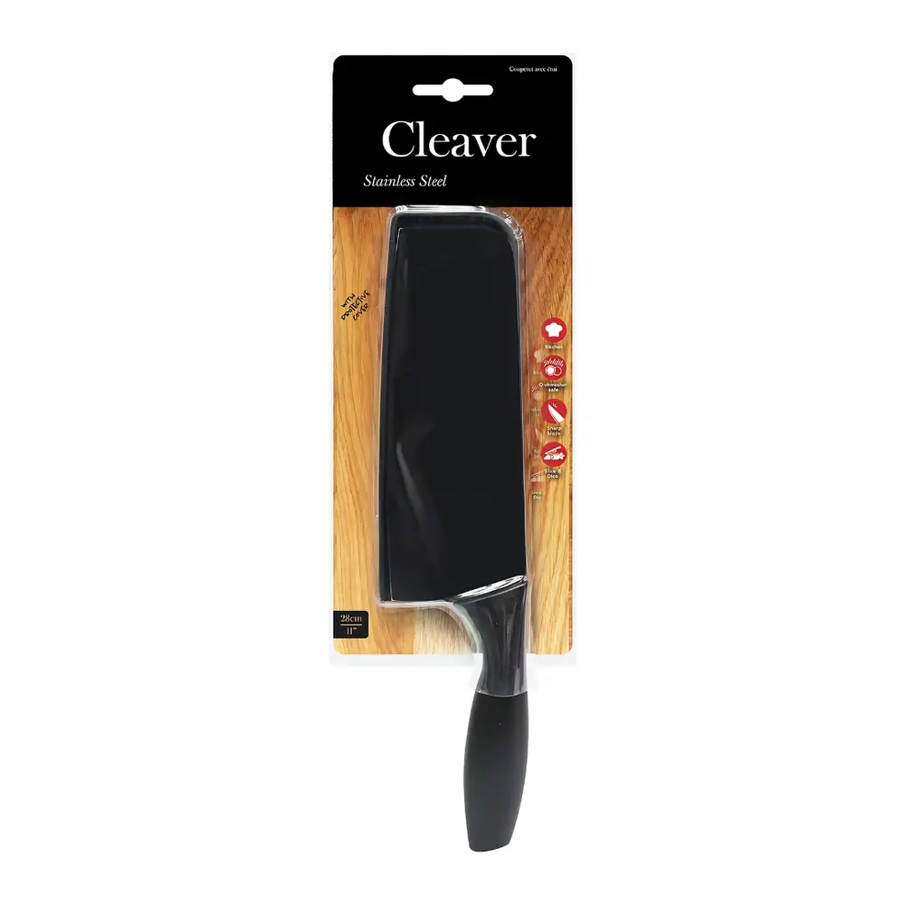 Dao Phay Bằng Thép Không Gỉ, Stainless Steel Cleaver (28cm) - UNCLE BILLS