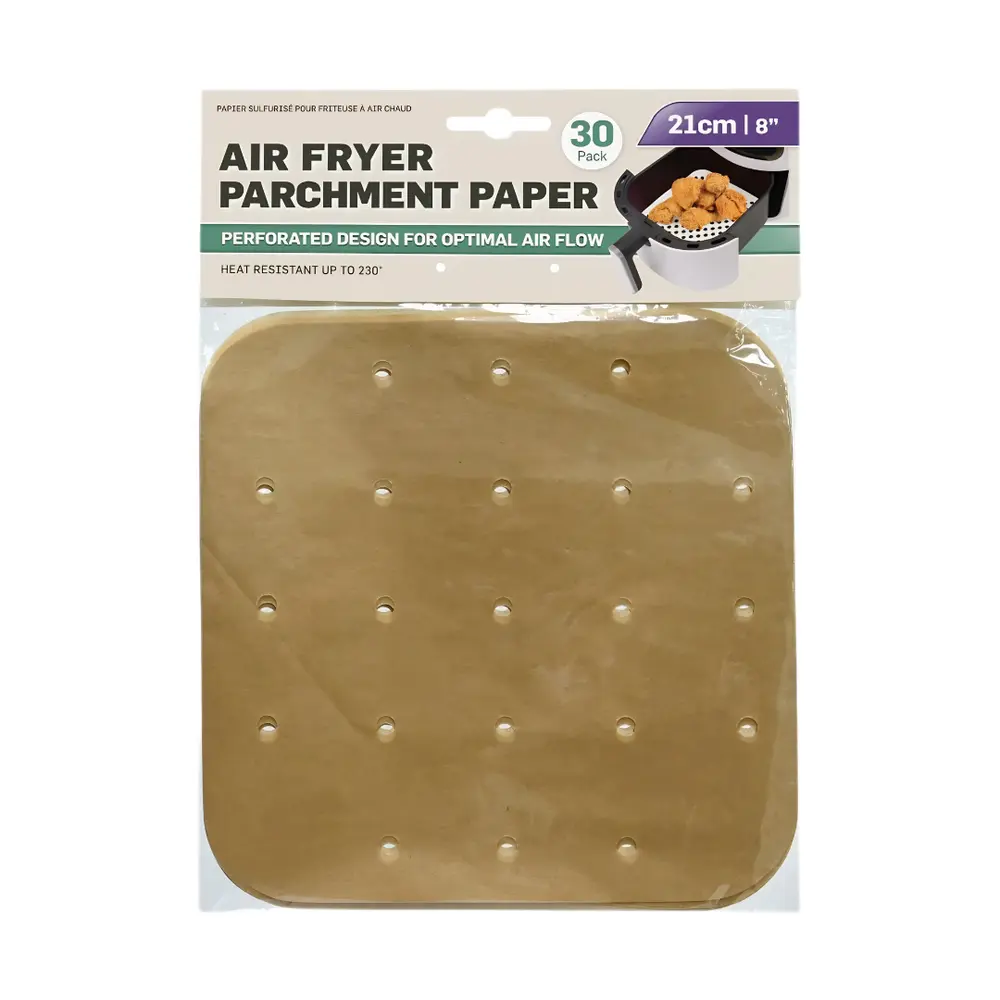 Giấy Nến Nồi Chiên Không Dầu, Air Fryer Parchment Paper, 30 Tờ (21 x 21cm) - UNCLE BILLS
