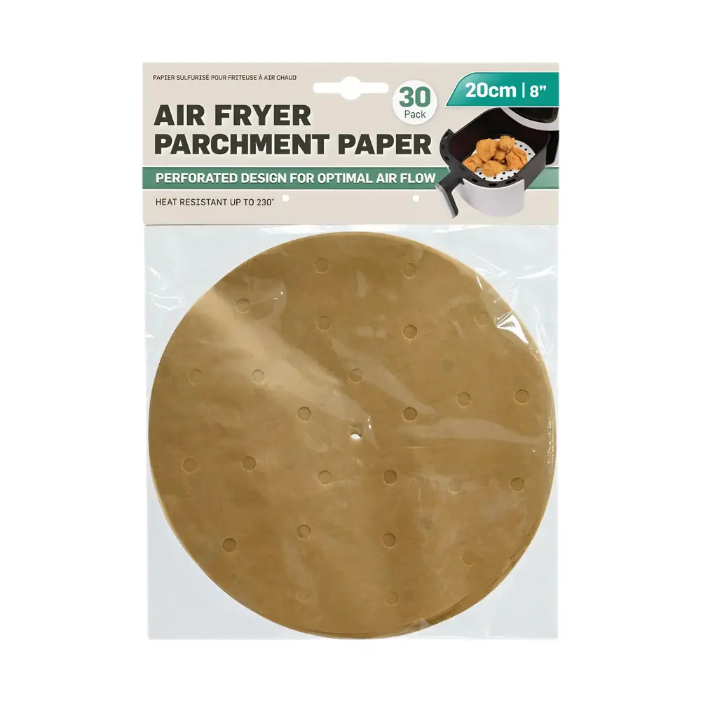 Giấy Nến Nồi Chiên Không Dầu, Air Fryer Parchment Paper, 30 Tờ (20 x 20cm) - UNCLE BILLS