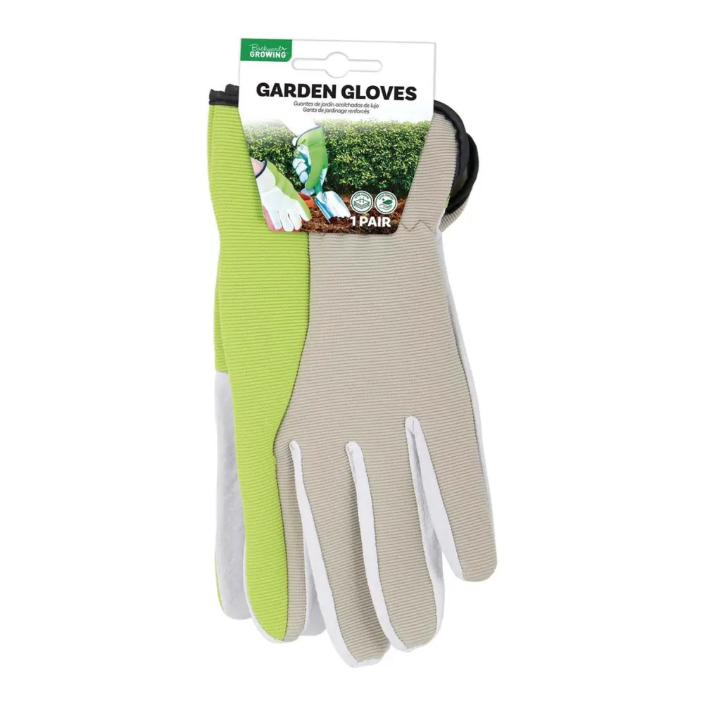 Găng Tay Làm Vườn Độn Da, Backyard Growing, Padded Leather Garden Gloves, 1 Cặp - UNCLE BILLS