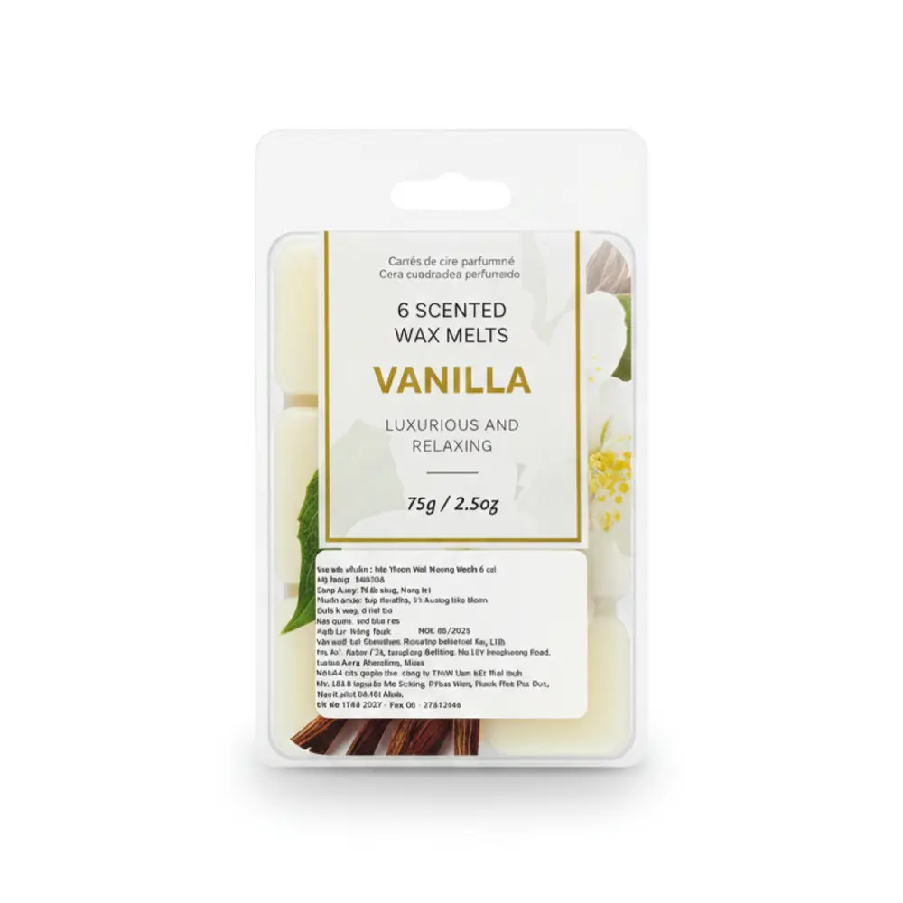 Sáp Thơm Hương Vani, Vanilla Scented Wax Melts, 6 Cái - UNCLE BILLS