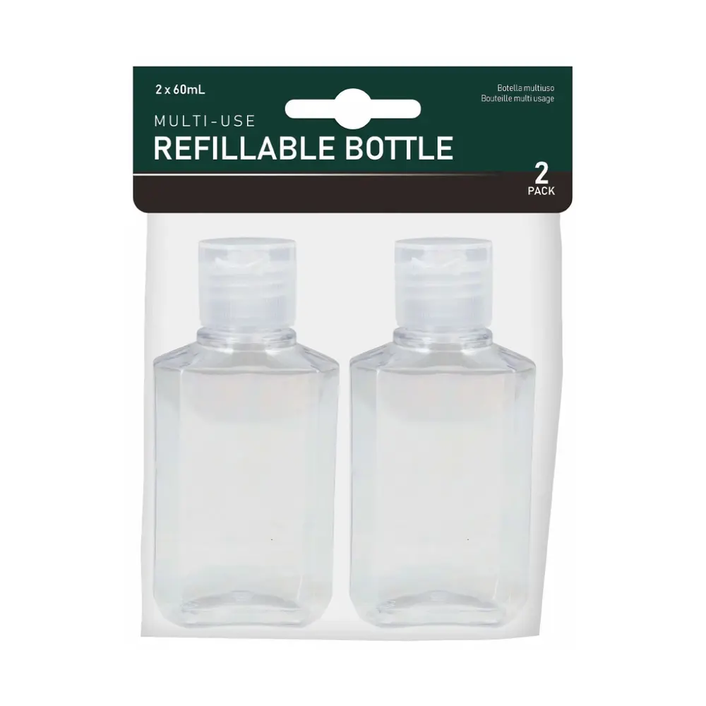Chai Nhựa Đa Năng, Mutli-Use Refillable Bottle, 2 Chai (60ml) - UNCLE BILLS