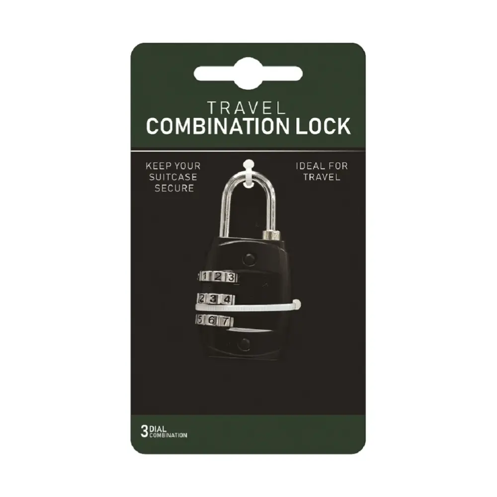 Ổ Khóa Mật Mã 3 Số Cho Hành Lý Du Lịch, Travel Luggage Lock, 3 Dial Combination - UNCLE BILLS