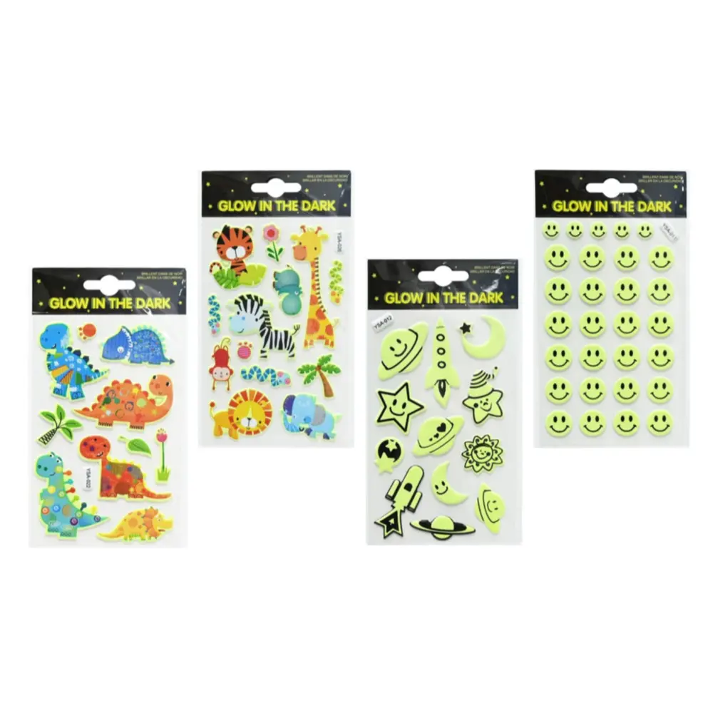 Hình Dán Dạ Quang (Nhiều Mẫu), Glow in Dark Stickers - UNCLE BILLS
