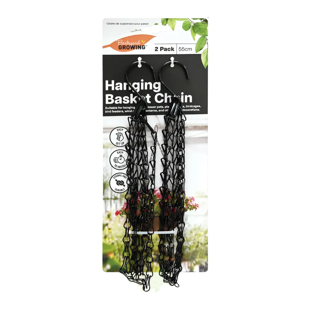 Móc Treo Giỏ Hoa & Chậu Cây, Backyard Growing, Hanging Basket Chain, 2 Cái (55cm) - UNCLE BILLS