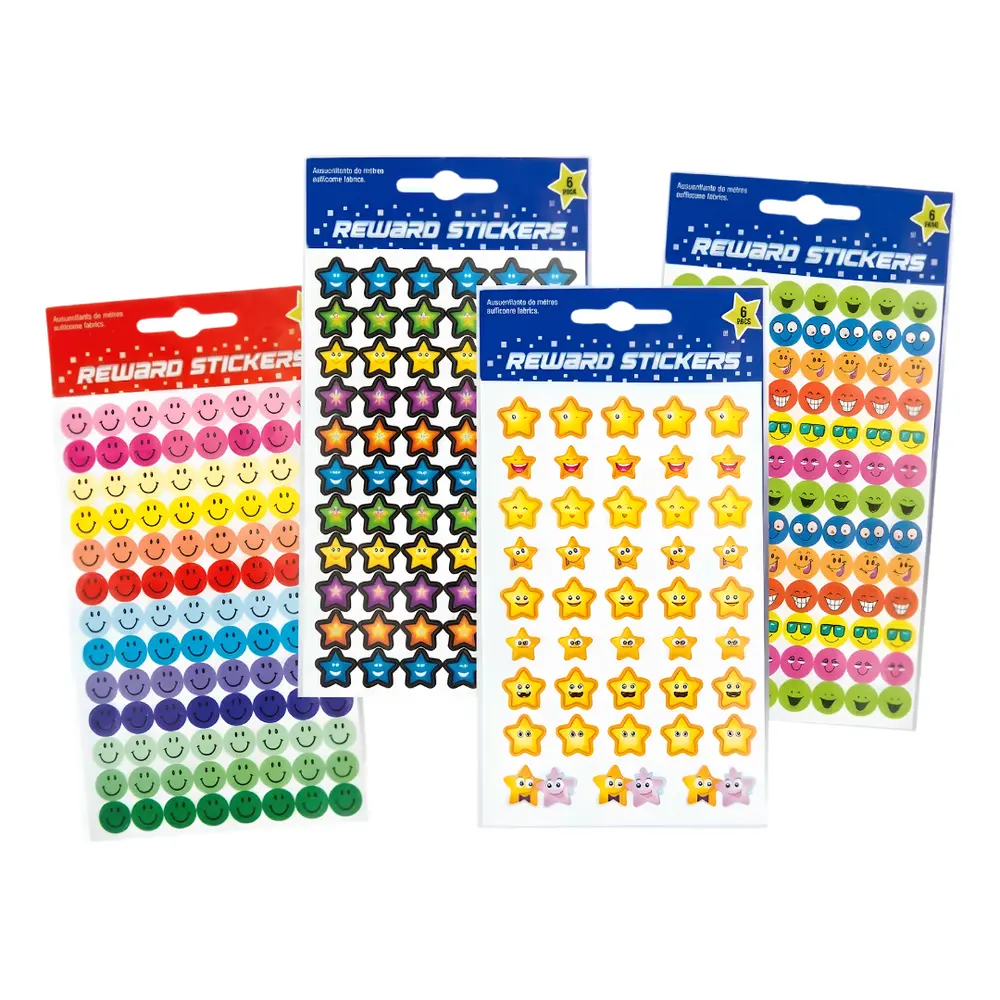 Hình Dán Khen Thưởng (Nhiều Mẫu), Reward Stickers, 8 Tờ - UNCLE BILLS