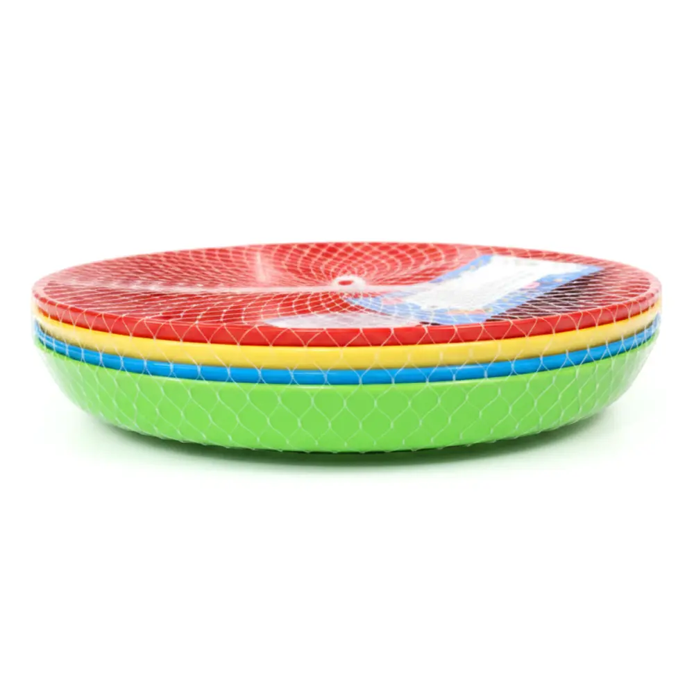 Đĩa Dùng Ăn Tiệc Nhiều Màu, Reusable Party Plates, Microwave Safe, 4 Cái (18cm) - UNCLE BILLS