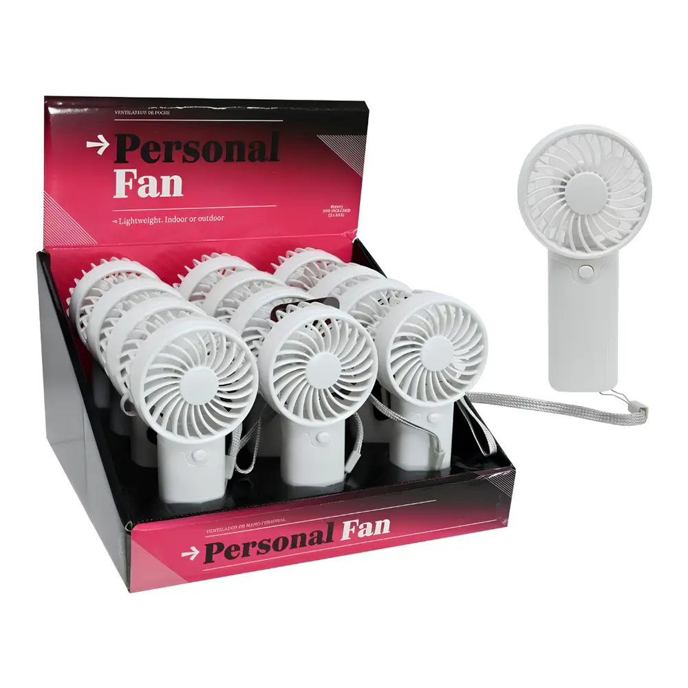 Quạt Cầm Tay Chạy Bằng Pin, Personal Handheld Fan, Battery Operated (12cm) - UNCLE BILLS