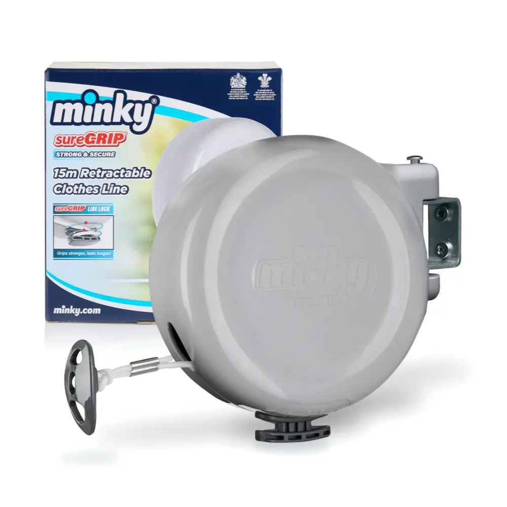Dây Phơi Quần Áo Có Thể Thu Gọn, SureGrip, Retractable Clothes Washing Line (15m) - MINKY
