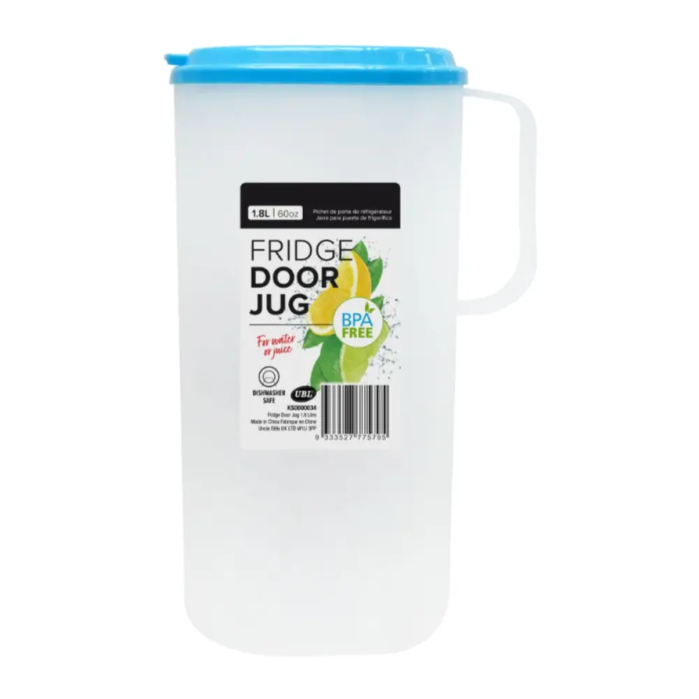Bình Đựng Nước Để Tủ Lạnh, Fridge Door Jug, BPA Free, 60 oz (1.8L) - UNCLE BILLS
