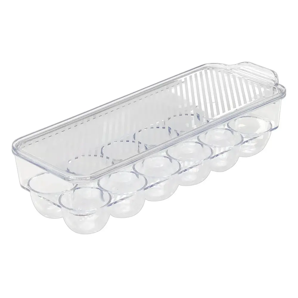 Khay Đựng Trứng Trong Tủ Lạnh, Stackable Fridge Egg Holder, 12 Ô (32 x 11 x 7cm) - UNCLE BILLS