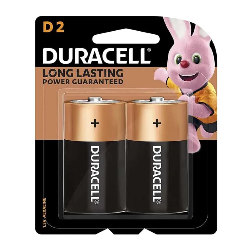 Pin D2, Long Lasting D2 Battery, 1.5V Alkaline, 2 Cục - DURACELL