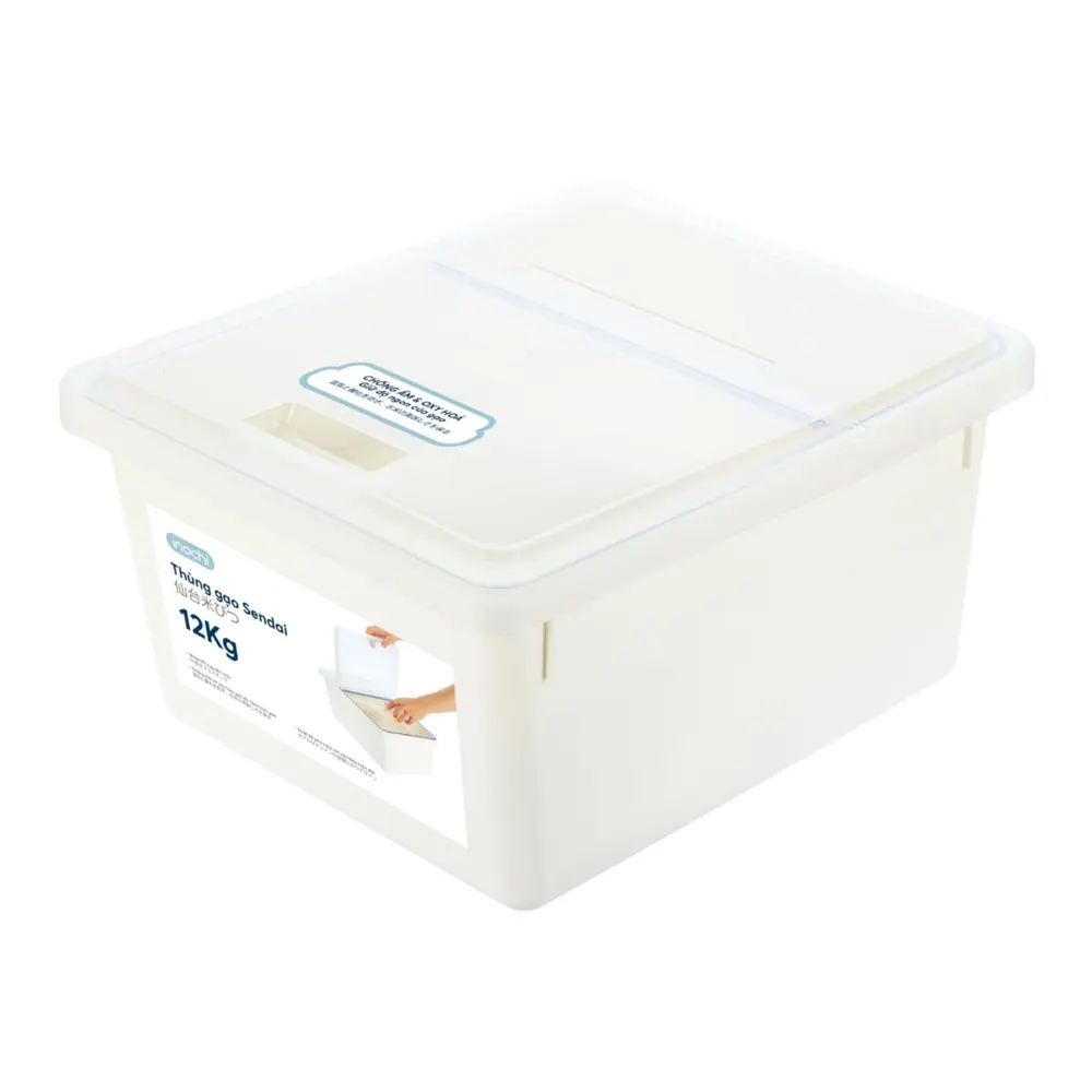 Thùng Đựng Gạo, Sendai Rice Stocker, 12kg (360 x 300 x 188mm) - INOCHI