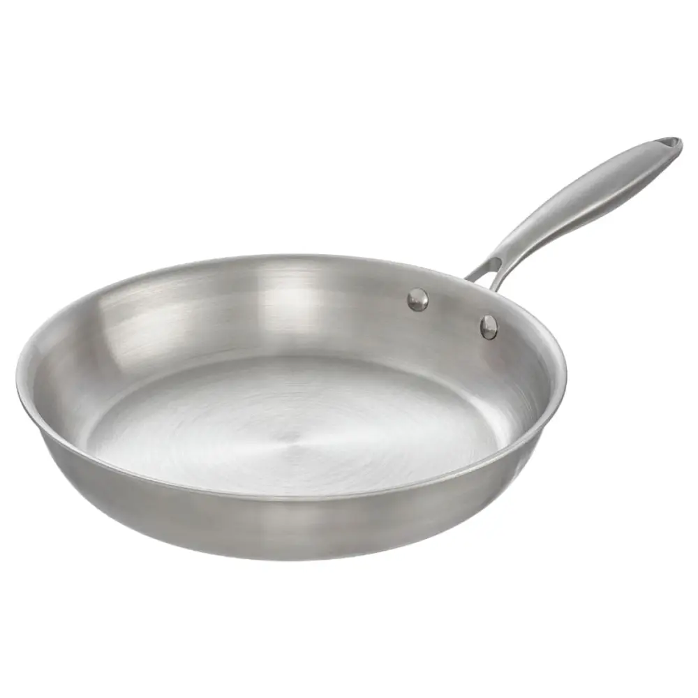 Chảo Inox Nguyên Khối, Omi Gourmet Tri-ply Stainless Steel Frying Pan, 28cm (510 x 280 x 55mm) - INOCHI