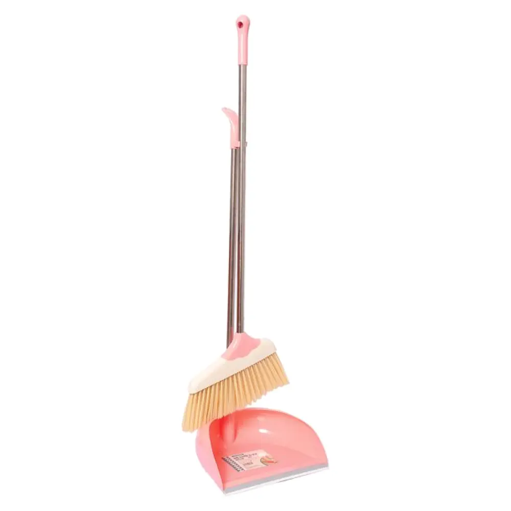 Bộ Chổi & Ky Bầu Hốt Rác (Nhiều Màu), Broom & Dustpan Set (278 x 269 x 920mm) - INOCHI