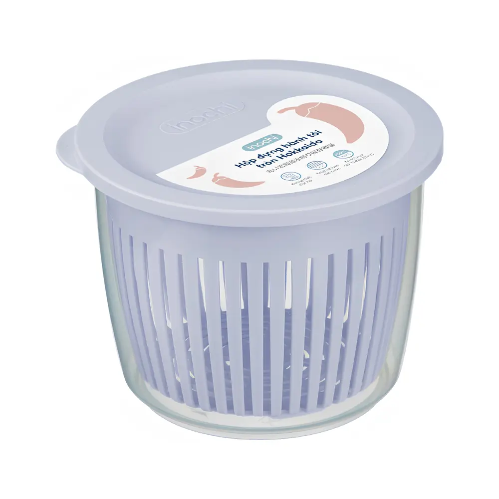 Hộp Đựng Hành Tỏi Tròn, Hokkaido Round Onion & Garlic Container (125 x 119 x 92mm) - INOCHI