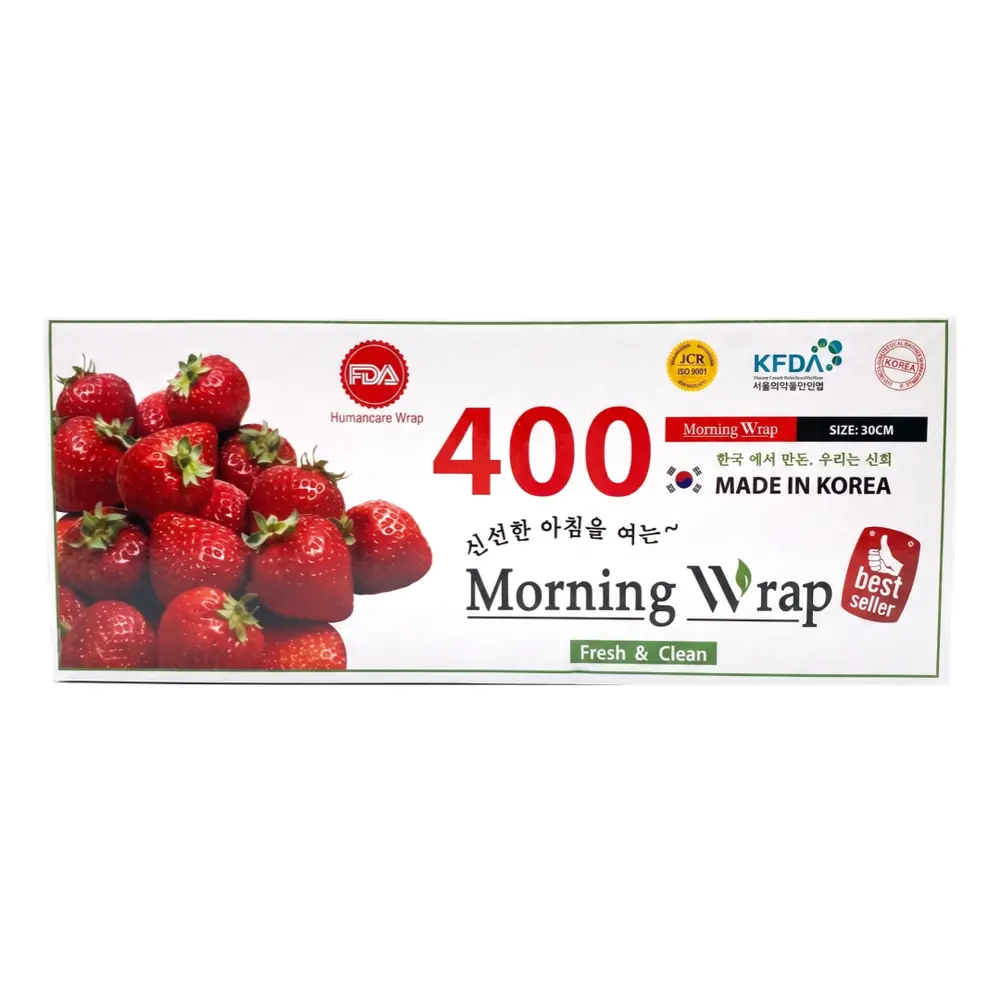 Màng Bọc Thực Phẩm, Humancare Wrap 400, Morning Wrap (30cm x 250m) - EUFOOD