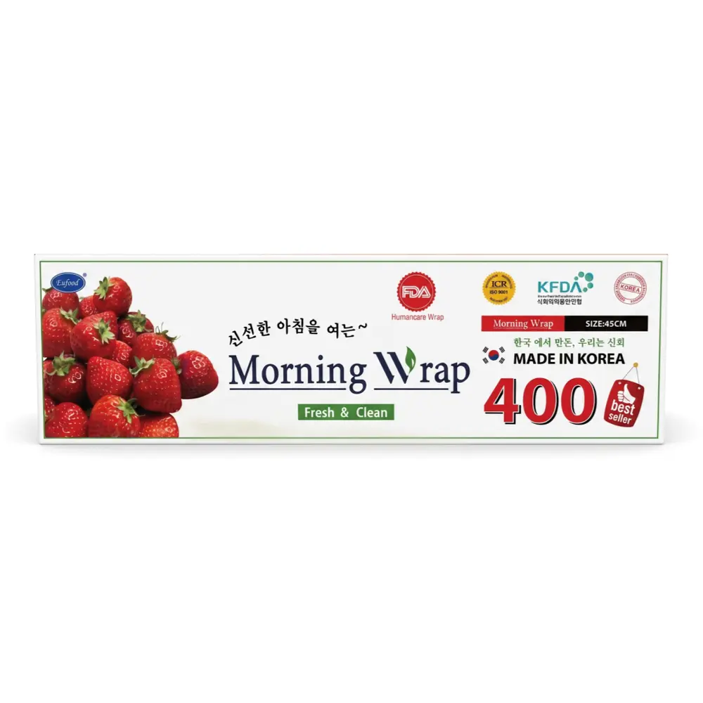 Màng Bọc Thực Phẩm, Humancare Wrap 400, Morning Wrap (45cm x 250m) - EUFOOD