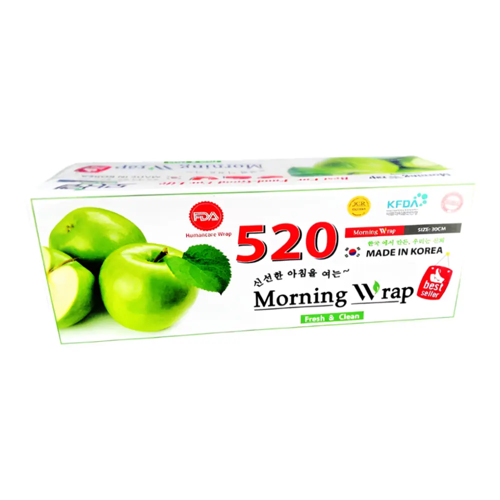 Màng Bọc Thực Phẩm, Humancare Wrap 520, Morning Wrap (30cm x 300m) - EUFOOD