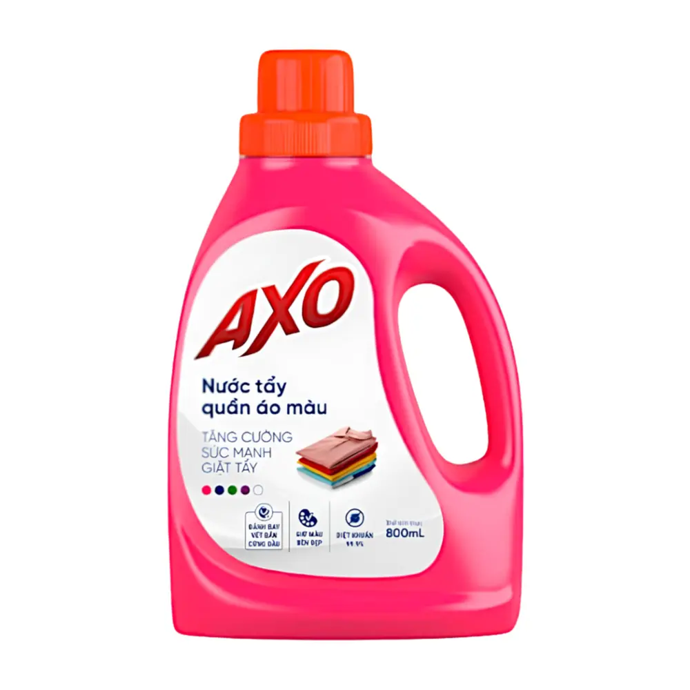 Nước Tẩy Quần Áo Màu Hương Hoa Đào, Color-Safe Liquid Bleach, Peach Blossom (800ml) - AXO