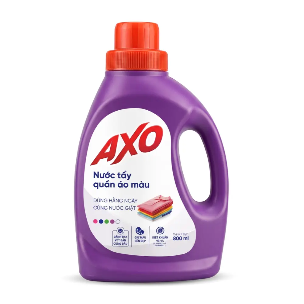 Nước Tẩy Quần Áo Màu Hương Hoa Oải Hương, Color-Safe Liquid Bleach, Lavender (800ml) - AXO