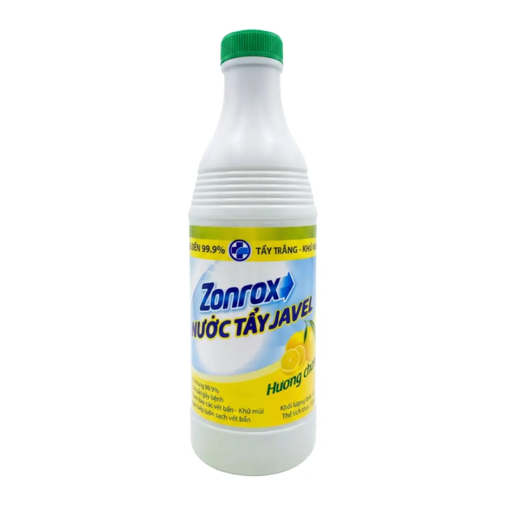 Nước Tẩy Javel Diệt Khuẩn Khử Mùi Hương Chanh, Javel Bleach, Lemon Scent (500ml) - ZONROX