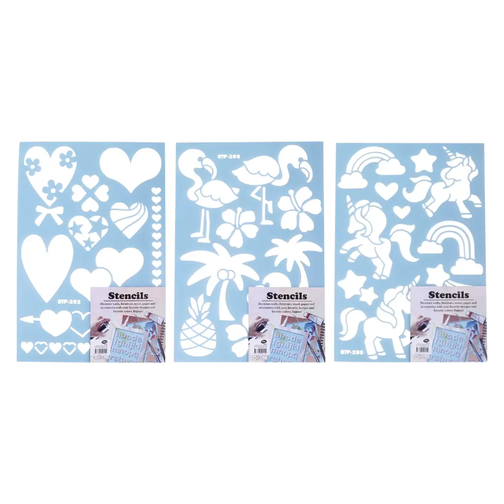 Khuôn Vẽ & Phun Màu Cho Trẻ Em (Nhiều Mẫu), Stencil for Kids - UNCLE BILLS