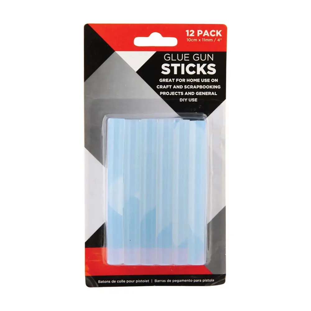 Keo Nến Lớn, Hot Melt Glue Gun Sticks, 12 Cây (10cm x 11mm) - UNCLE BILLS