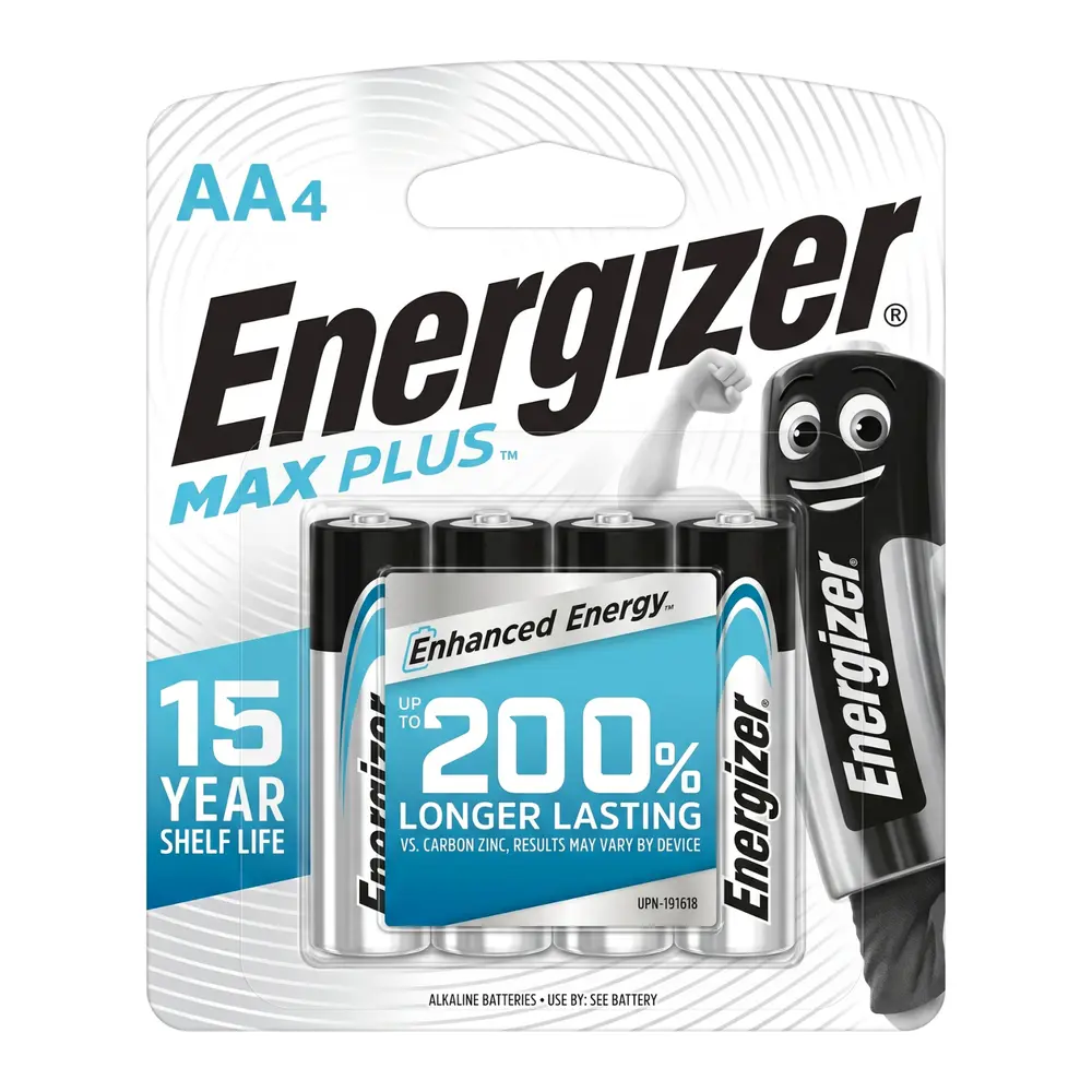 Pin AA, Max Plus, 200% Longer Lasting AA Battery, 1.5V, 4 Cục - ENERGIZER