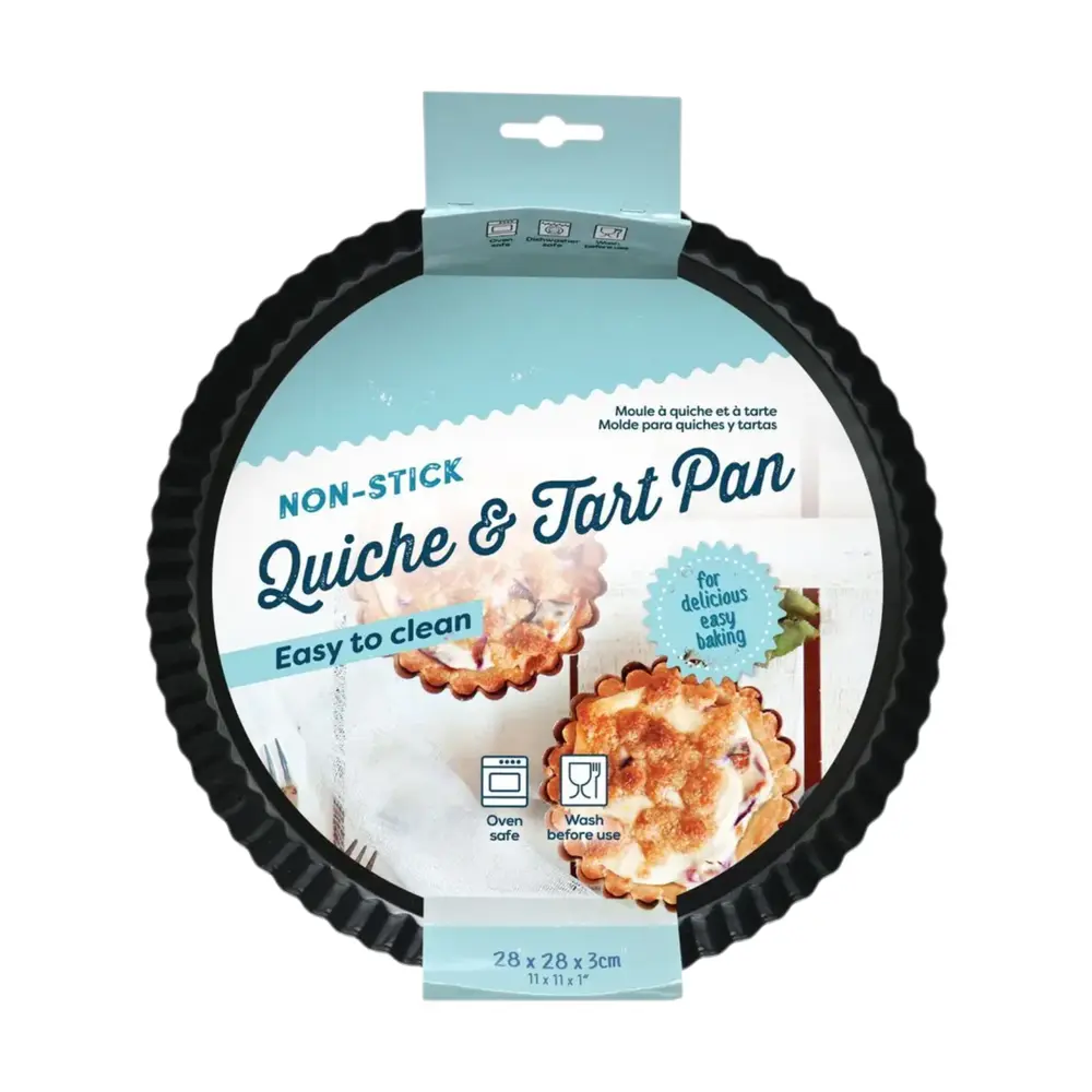 Khay Nướng Bánh Không Dính, Non-stick Quiche & Tart Pan (28 x 28 x 3cm) - UNCLE BILLS
