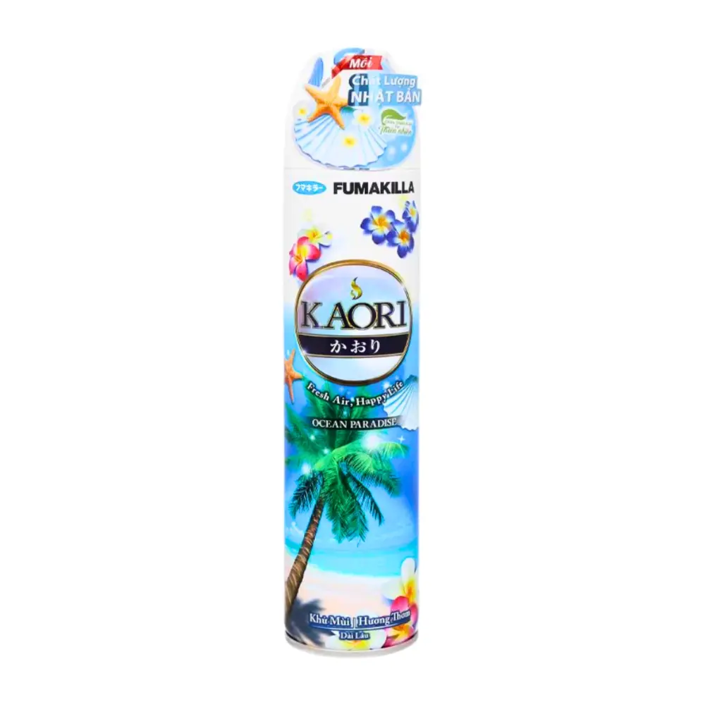 Xịt Phòng Hương Biển, Kaori, Air Freshener Spray, Ocean Paradise (280ml) - FUMAKILLA