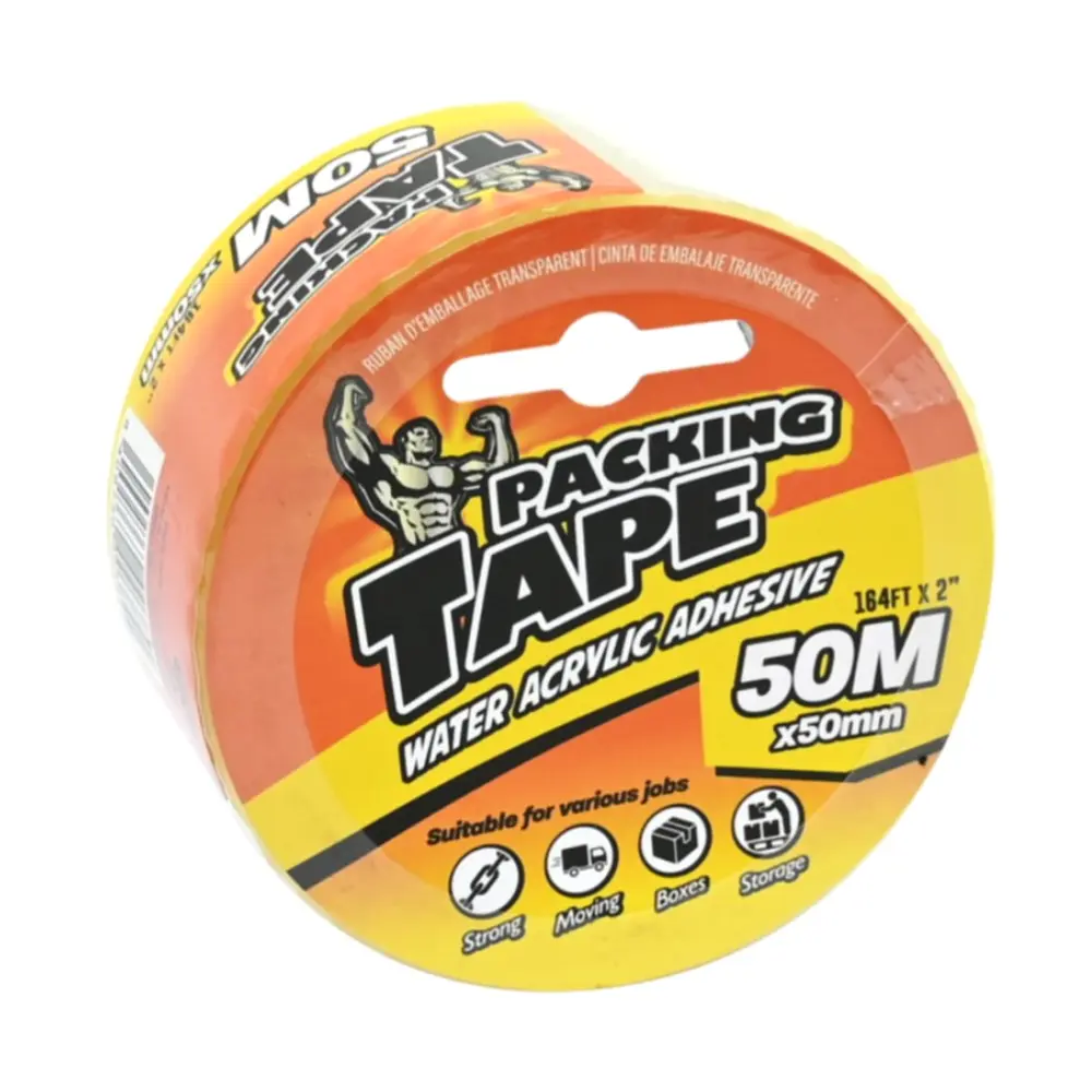 Băng Keo Trong, Clear Packing Tape, Water Acrylic Adhesive (50m x 50mm) - UNCLE BILLS